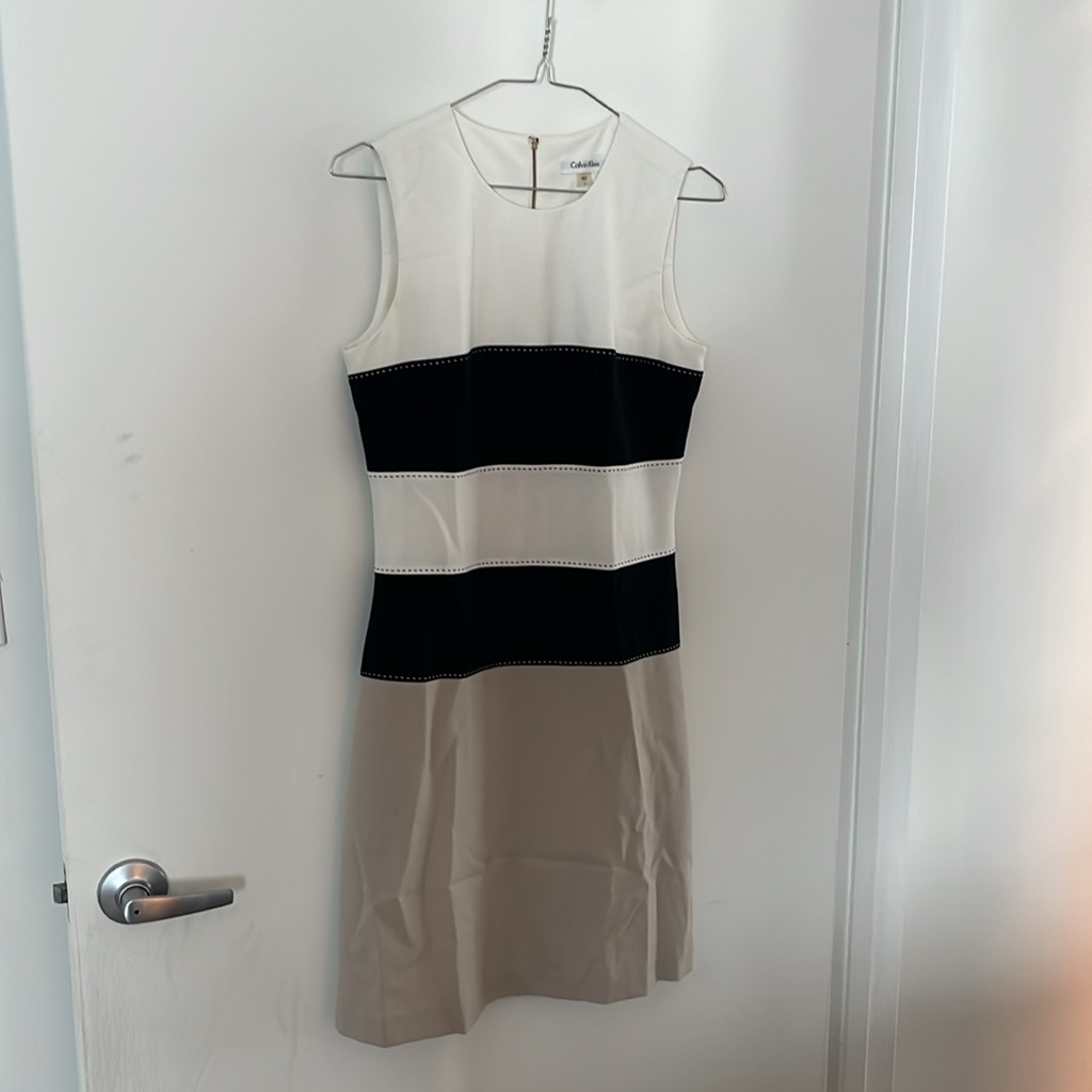 Calvin Klein Striped Business Dress